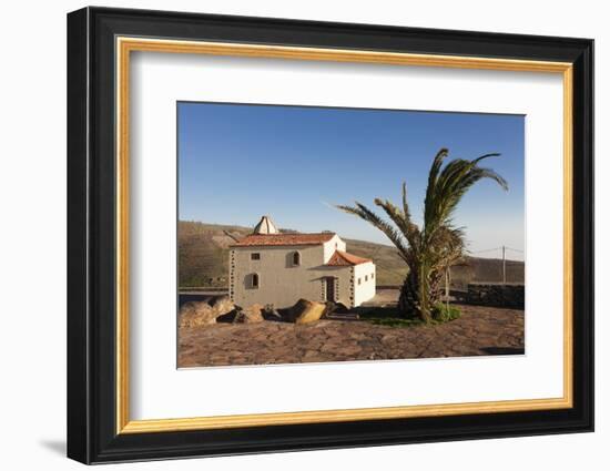 Chapel at the View Point of Mirador De Igualero, La Gomera, Canary Islands, Spain, Europe-Markus Lange-Framed Photographic Print