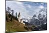 Chapel Barbarakapelle in the Village of Wengen, South Tyrol. Italy-Martin Zwick-Mounted Photographic Print