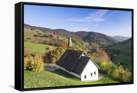 chapel close Wieden, Black Forest, Baden-Wurttemberg, Germany-Markus Lange-Framed Stretched Canvas