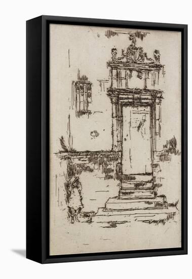 Chapel Doorway, Montresor, 1888-James Abbott McNeill Whistler-Framed Premier Image Canvas