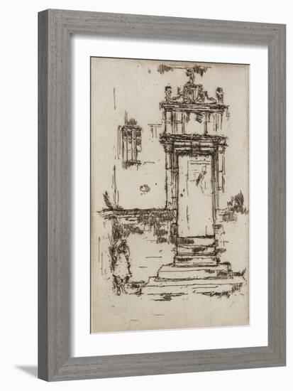 Chapel Doorway, Montresor, 1888-James Abbott McNeill Whistler-Framed Giclee Print