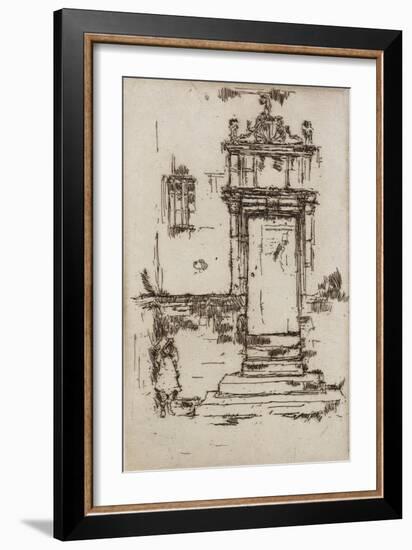 Chapel Doorway, Montresor, 1888-James Abbott McNeill Whistler-Framed Giclee Print