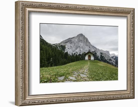 Chapel in the Hallangerer in Front of Lafatscher-Rolf Roeckl-Framed Photographic Print