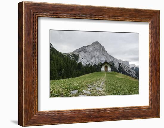 Chapel in the Hallangerer in Front of Lafatscher-Rolf Roeckl-Framed Photographic Print