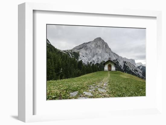 Chapel in the Hallangerer in Front of Lafatscher-Rolf Roeckl-Framed Photographic Print