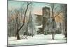 Chapel in Winter, University of Virginia, Charlottesville-null-Mounted Art Print