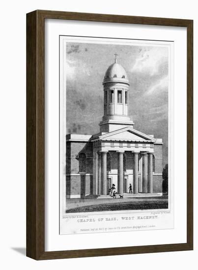 Chapel of Ease, West Hackney, London, 1827-W Bond-Framed Giclee Print