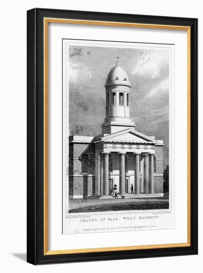 Chapel of Ease, West Hackney, London, 1827-W Bond-Framed Giclee Print