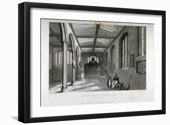 Chapel of Of St Peter Ad Vincula, Tower of London, 1837-John Le Keux-Framed Giclee Print