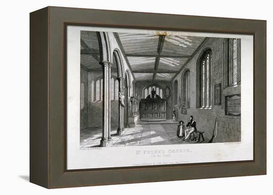 Chapel of Of St Peter Ad Vincula, Tower of London, 1837-John Le Keux-Framed Premier Image Canvas