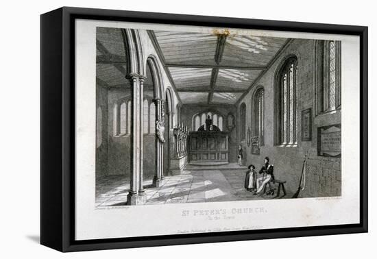 Chapel of Of St Peter Ad Vincula, Tower of London, 1837-John Le Keux-Framed Premier Image Canvas