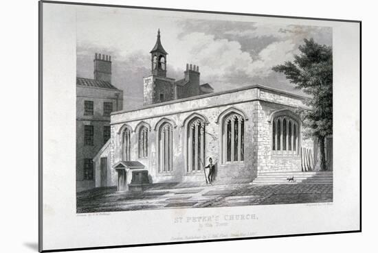 Chapel of Of St Peter Ad Vincula, Tower of London, 1837-John Le Keux-Mounted Giclee Print