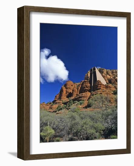 Chapel of the Holy Cross in Sedona, Arizona, USA-Chuck Haney-Framed Photographic Print