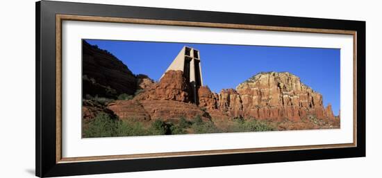 Chapel of the Holy Cross, Sunset, Sedona, Arizona, United States of America (U.S.A.), North America-Ruth Tomlinson-Framed Photographic Print