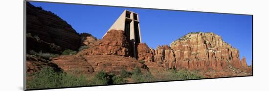 Chapel of the Holy Cross, Sunset, Sedona, Arizona, United States of America (U.S.A.), North America-Ruth Tomlinson-Mounted Photographic Print