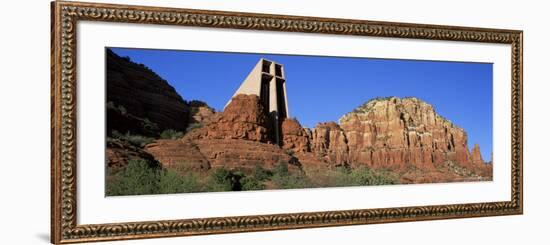 Chapel of the Holy Cross, Sunset, Sedona, Arizona, United States of America (U.S.A.), North America-Ruth Tomlinson-Framed Photographic Print