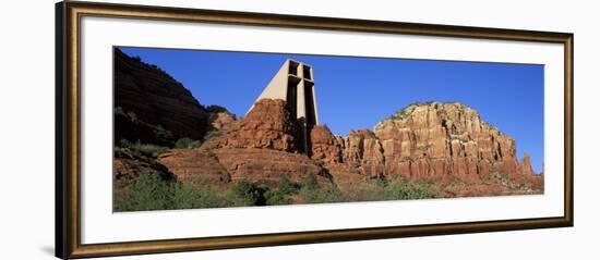 Chapel of the Holy Cross, Sunset, Sedona, Arizona, United States of America (U.S.A.), North America-Ruth Tomlinson-Framed Photographic Print