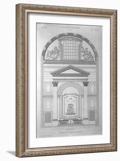 Chapel of the Pieta in St.Peter's, Rome, Engraved by Jean Joseph Sulpis, Published 1882-Paul Marie Letarouilly-Framed Giclee Print