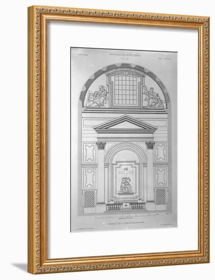 Chapel of the Pieta in St.Peter's, Rome, Engraved by Jean Joseph Sulpis, Published 1882-Paul Marie Letarouilly-Framed Giclee Print