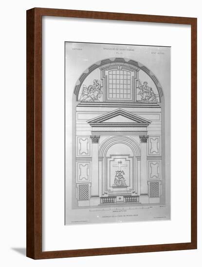 Chapel of the Pieta in St.Peter's, Rome, Engraved by Jean Joseph Sulpis, Published 1882-Paul Marie Letarouilly-Framed Giclee Print