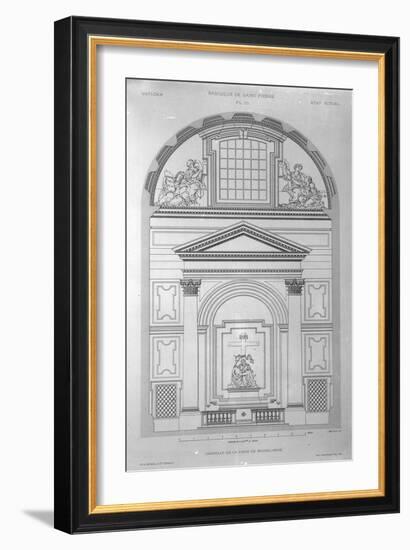 Chapel of the Pieta in St.Peter's, Rome, Engraved by Jean Joseph Sulpis, Published 1882-Paul Marie Letarouilly-Framed Giclee Print