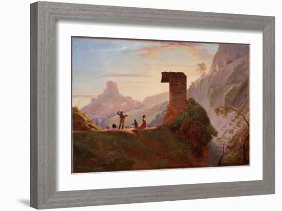 Chapel of the Virgin at Subiaco (Oil on Canvas)-Samuel Finley Breese Morse-Framed Giclee Print