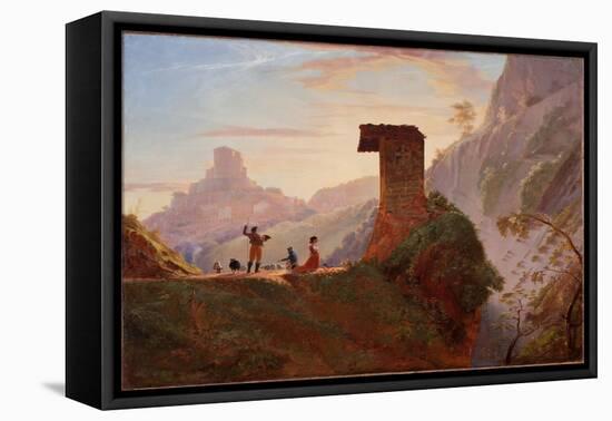 Chapel of the Virgin at Subiaco (Oil on Canvas)-Samuel Finley Breese Morse-Framed Premier Image Canvas