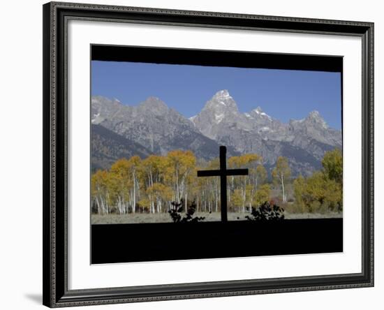 Chapel of Transfiguration, Grand Teton National Park, Wyoming, USA-Rolf Nussbaumer-Framed Photographic Print