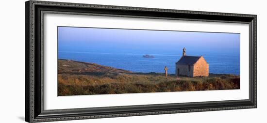 Chapel on the Coast, Saint-Samson Chapel, Portsall, Finistere, Brittany, France-null-Framed Photographic Print