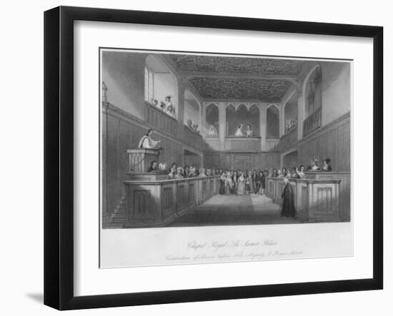 'Chapel Royal - St. James' Palace', c1841-William Radclyffe-Framed Giclee Print