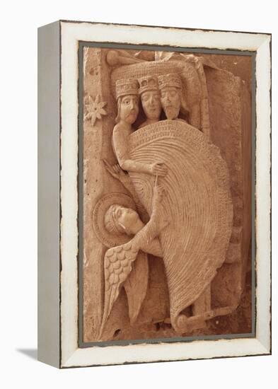 Chapiteau historié de la cathédrale Saint-Lazare d'Autun; Réveil des mages-null-Framed Premier Image Canvas