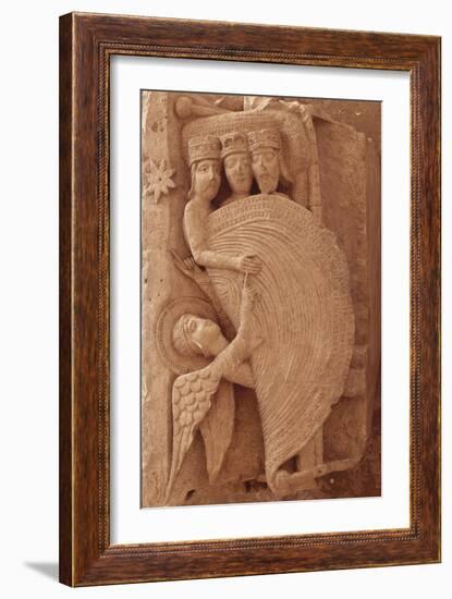 Chapiteau historié de la cathédrale Saint-Lazare d'Autun; Réveil des mages-null-Framed Giclee Print