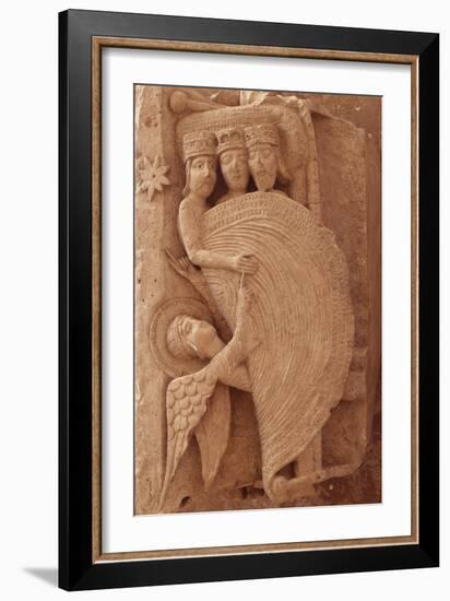 Chapiteau historié de la cathédrale Saint-Lazare d'Autun; Réveil des mages-null-Framed Giclee Print