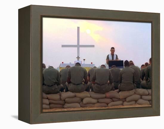 Chaplain Service-Associated Press-Framed Premier Image Canvas