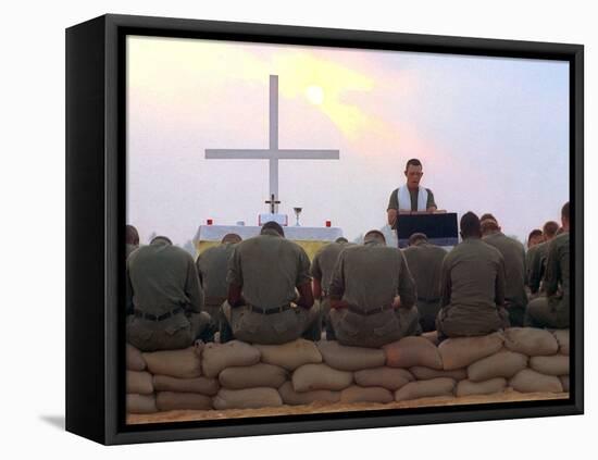 Chaplain Service-Associated Press-Framed Premier Image Canvas