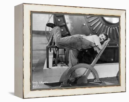 Chaplin: Modern Times, 1936-null-Framed Premier Image Canvas