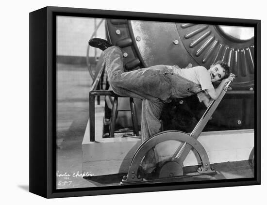 Chaplin: Modern Times, 1936-null-Framed Premier Image Canvas