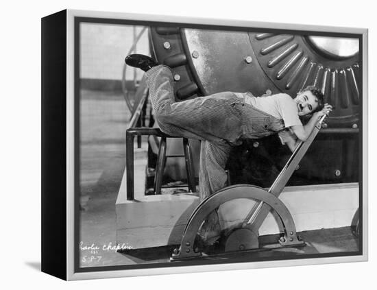 Chaplin: Modern Times, 1936-null-Framed Premier Image Canvas