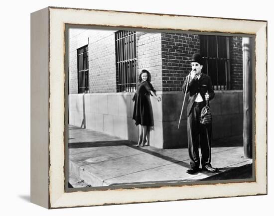 Chaplin: Modern Times, 1936-Daniel R. Fitzpatrick-Framed Premier Image Canvas