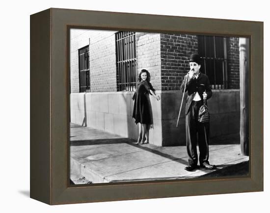 Chaplin: Modern Times, 1936-Daniel R. Fitzpatrick-Framed Premier Image Canvas