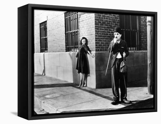 Chaplin: Modern Times, 1936-Daniel R. Fitzpatrick-Framed Premier Image Canvas