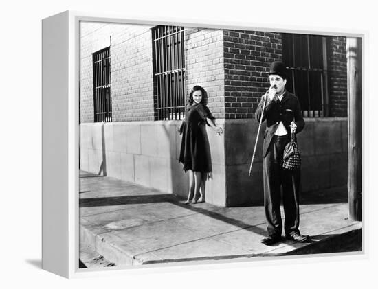 Chaplin: Modern Times, 1936-Daniel R. Fitzpatrick-Framed Premier Image Canvas