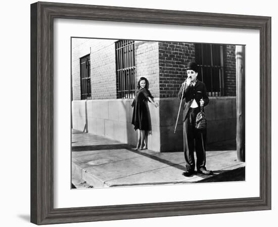 Chaplin: Modern Times, 1936-Daniel R. Fitzpatrick-Framed Giclee Print