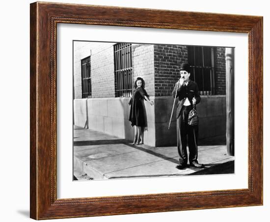 Chaplin: Modern Times, 1936-Daniel R. Fitzpatrick-Framed Giclee Print