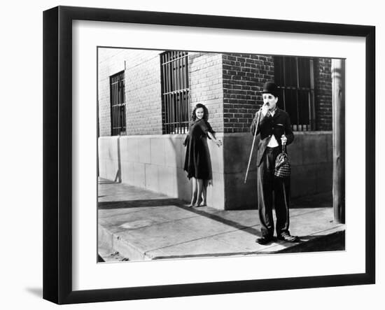 Chaplin: Modern Times, 1936-Daniel R. Fitzpatrick-Framed Giclee Print