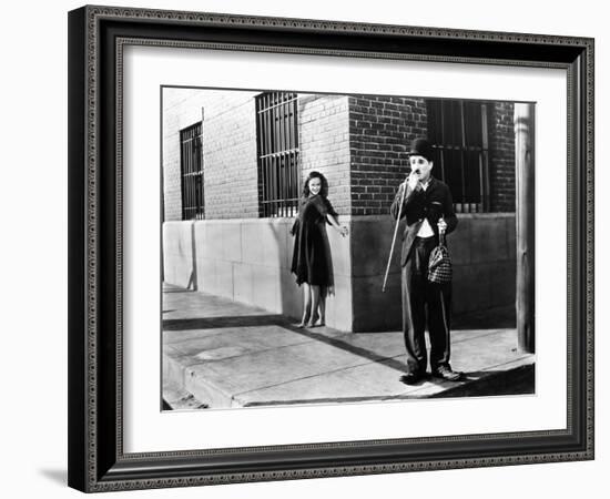 Chaplin: Modern Times, 1936-Daniel R. Fitzpatrick-Framed Giclee Print