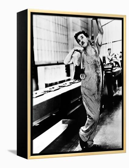 Chaplin: Modern Times, 1936-null-Framed Premier Image Canvas