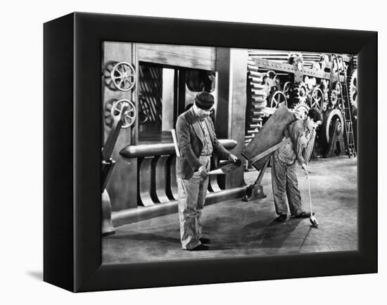 Chaplin: Modern Times, 1936-null-Framed Premier Image Canvas