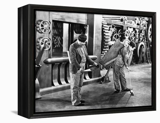Chaplin: Modern Times, 1936-null-Framed Premier Image Canvas