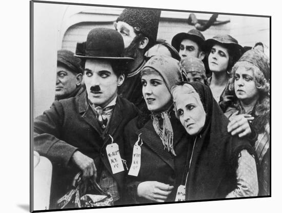 Chaplin: 'The Immigrant'-null-Mounted Giclee Print